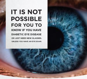 It is Not Possible For You to Know if You Have Diabetic Eye Disease or Just Need New Glasses Unless You Have an Eye Exam